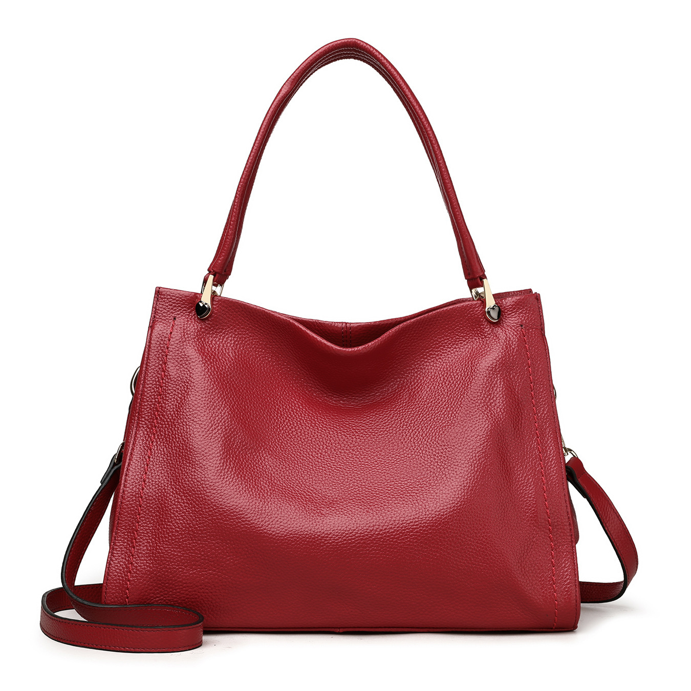 Women's Simple Cowhide Leather Single-shoulder Bag - Image 10