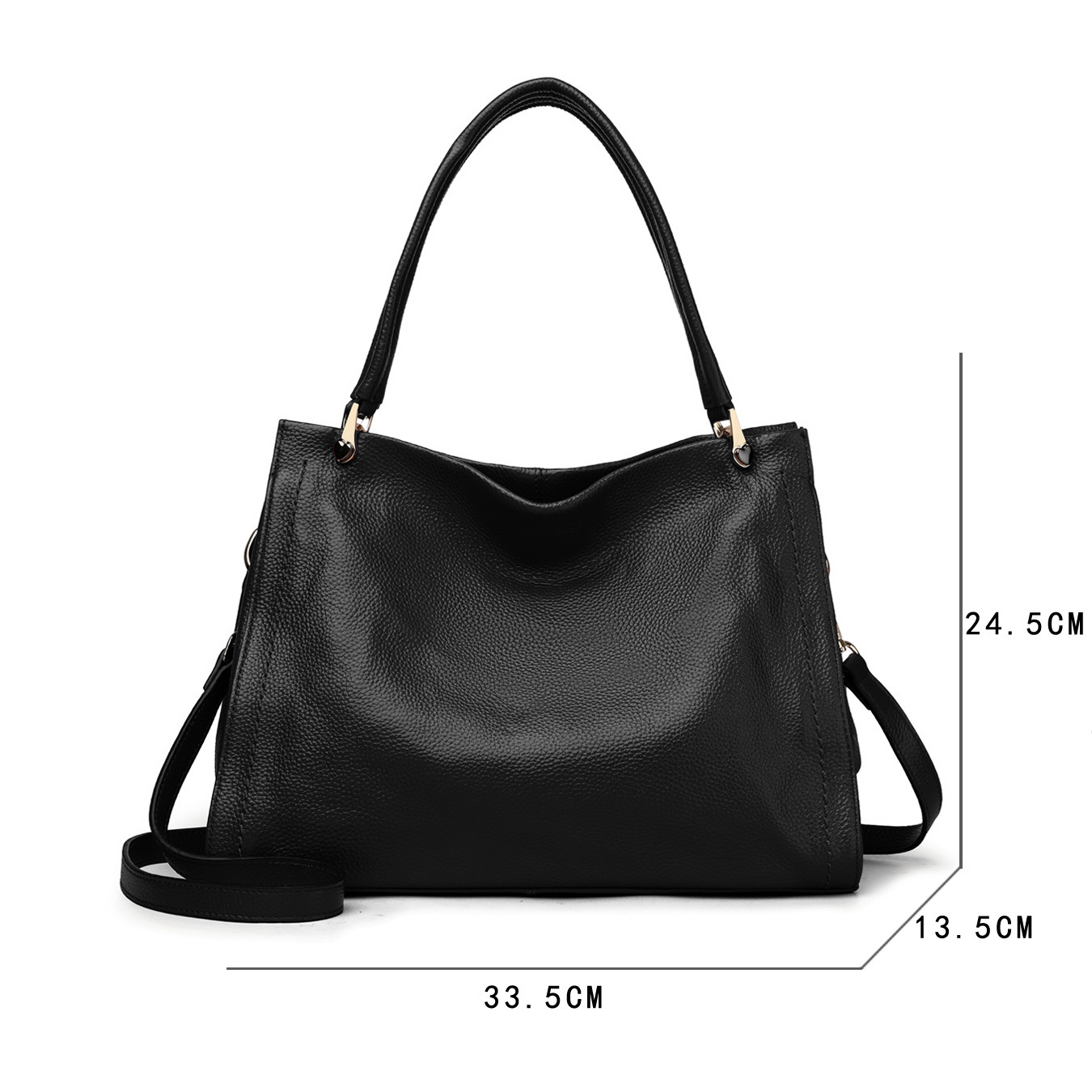 Women's Simple Cowhide Leather Single-shoulder Bag - Image 7